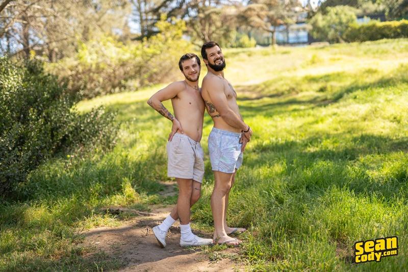 Horny bearded muscle dude Brysen bottoms young newbie Sean Cody stud Griffin hugr thick dick 12 gay porn pics - Horny bearded muscle dude Brysen bottoms for young newbie Sean Cody stud Griffin’s huge thick dick