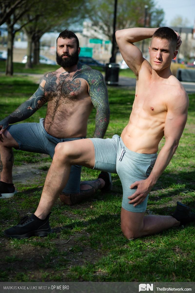 Sexy ripped young muscle stud Luke West bubble butt raw fucked bearded bear Markus Kage 17 gay porn pics - Sexy ripped young muscle stud Luke West’s bubble butt raw fucked by bearded bear Markus Kage